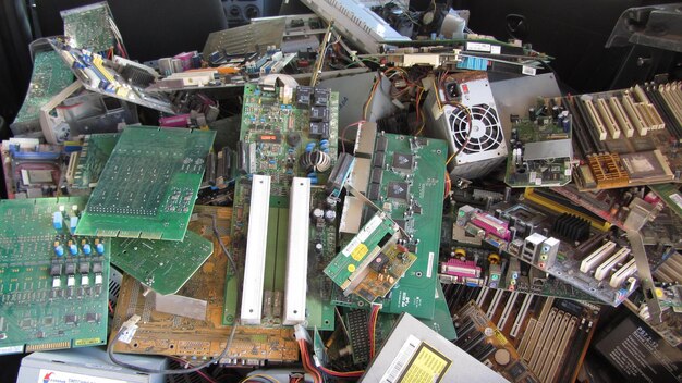 Separation of electronic waste by KG & Co., Recycling company in Dindugul, Tamilnadu